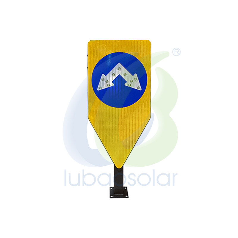 LB-B910 Reflective solar LED roadside sign