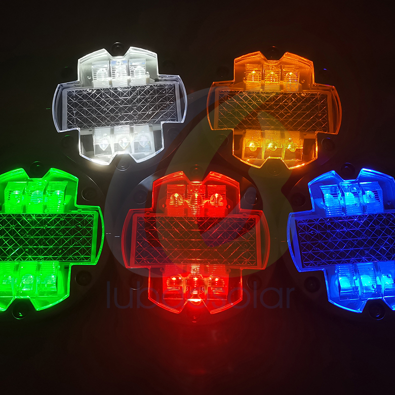LS-09D-02 Dia.123mm Aluminum embedded solar road stud