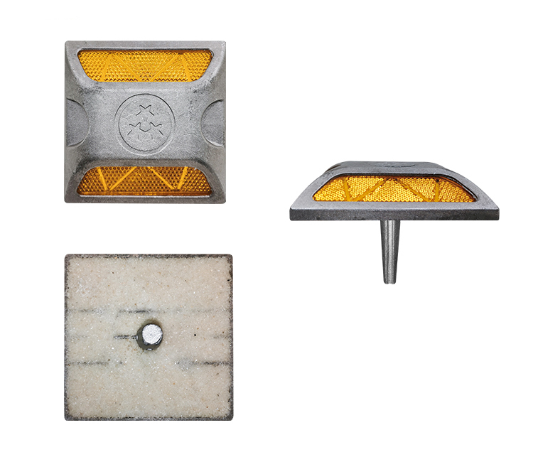 Aluminum raised pavement markers