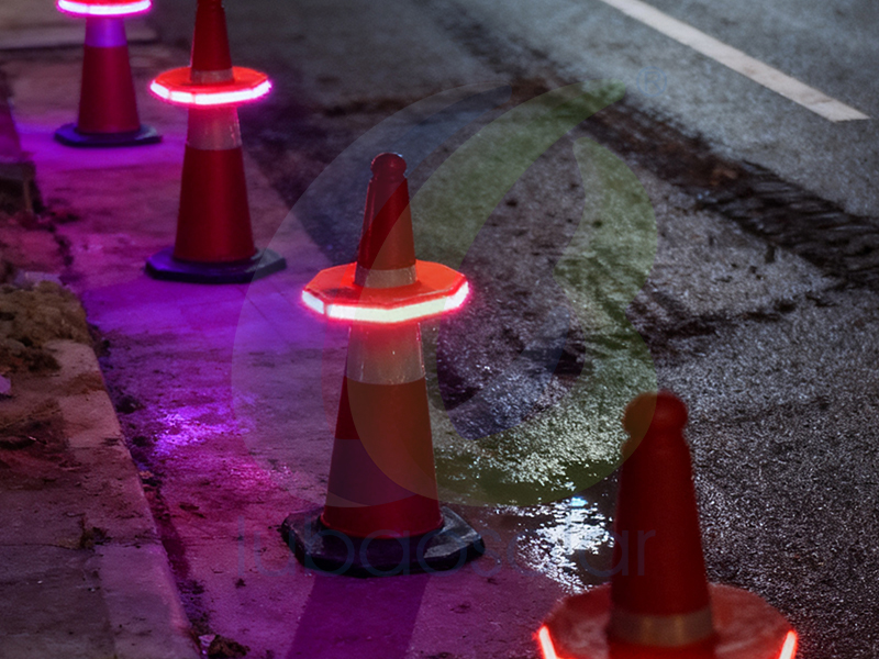 Road cone LED ring