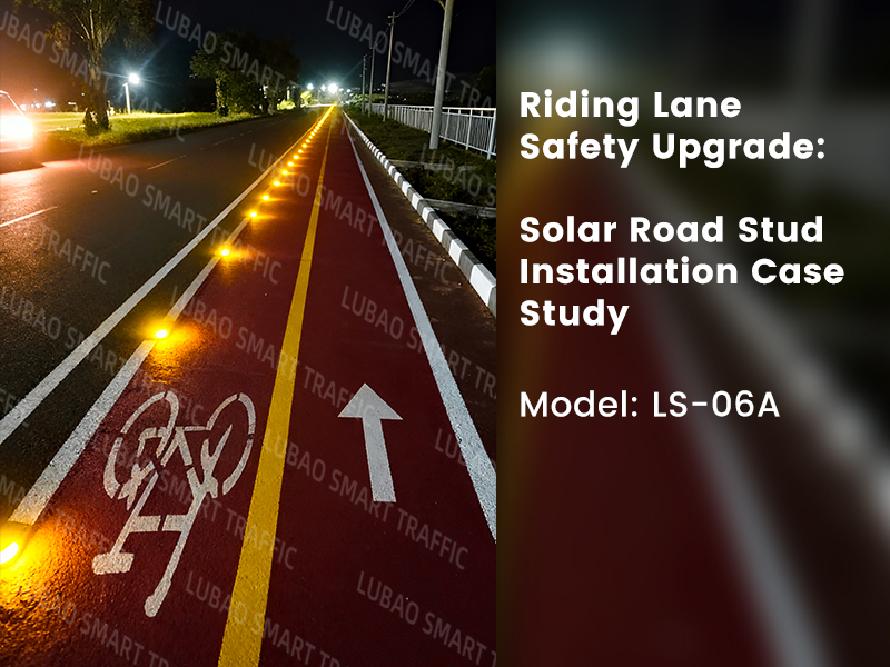 Riding Lane Solar Road Stud Installation