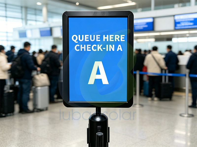 LB-BB06 Crowd control stanchion sign holder