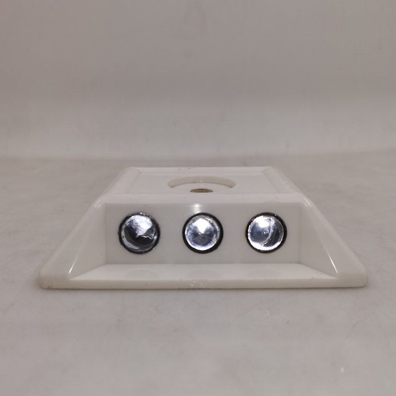 Plastic raised cat eye reflective road marker