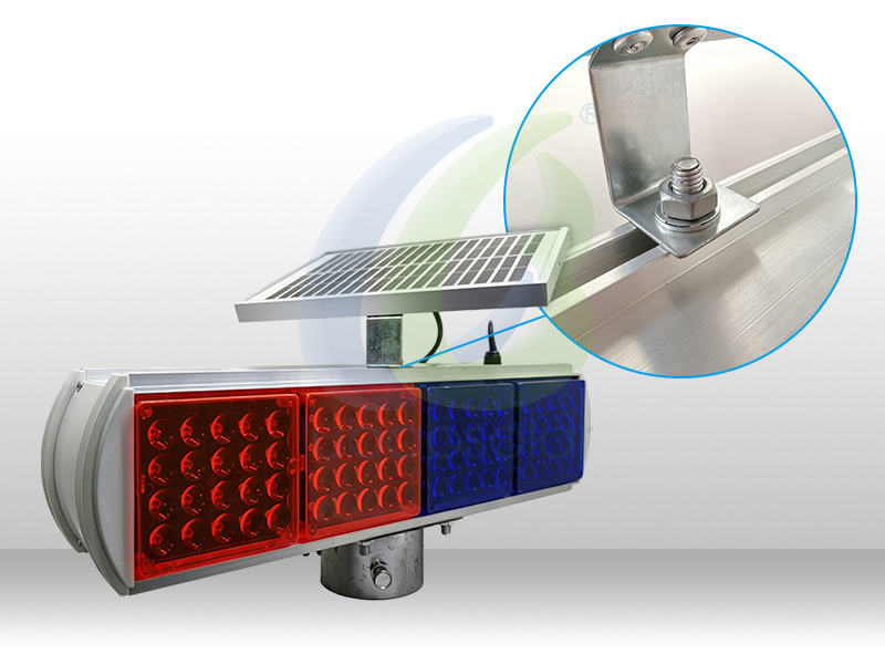 LB-L19 Standard model/Deluxe model Red and blue solar led strobe lights