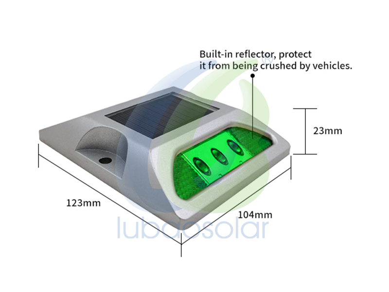 LS-02 Aluminum raised solar driveway markers