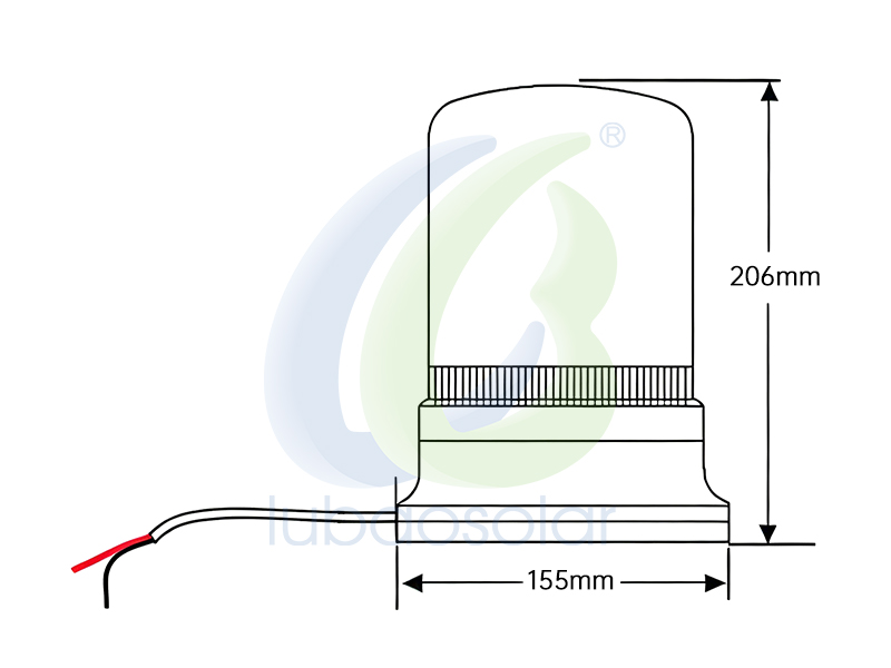LB-522 Magnetic strobe lights rotary beacon flashing warning light