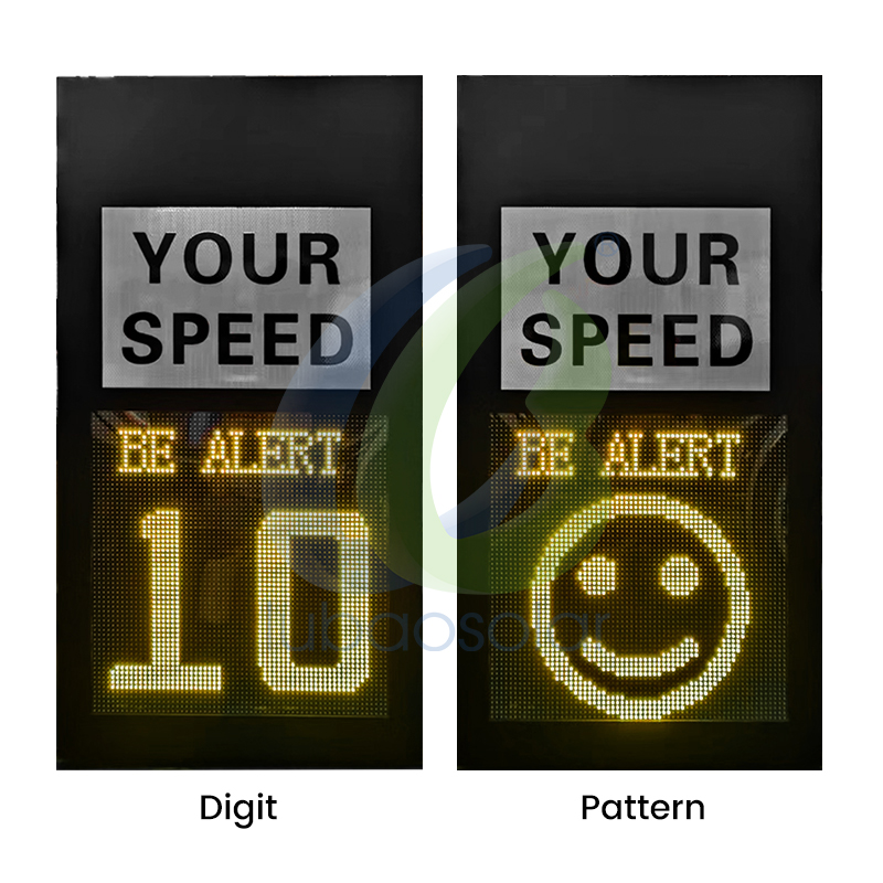 11060 Radar speed sign digital speed limit sign with customizable patterns