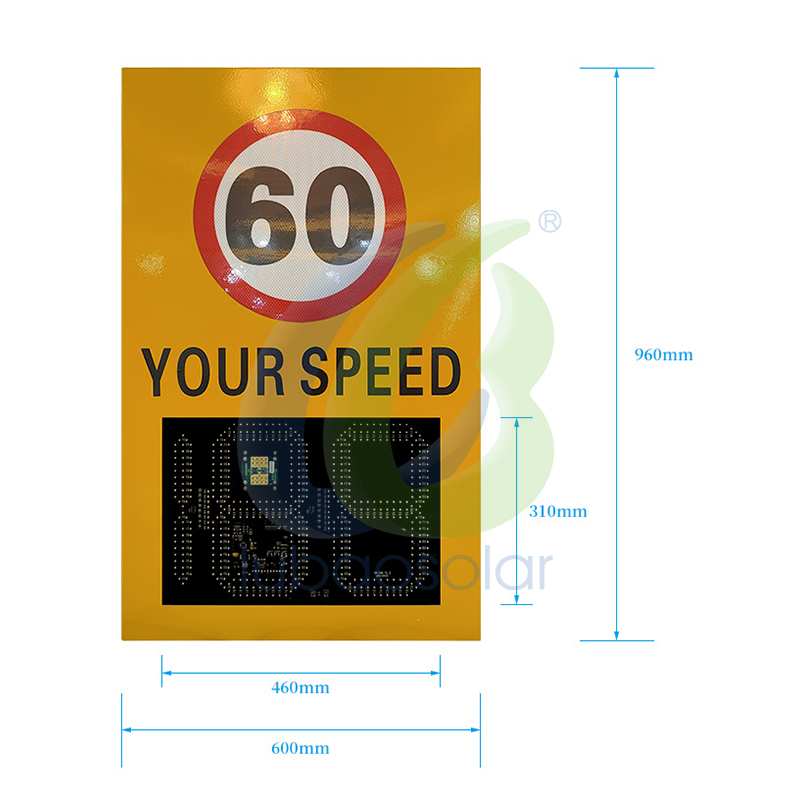 HH-188 Solar radar speed sign your speed sign