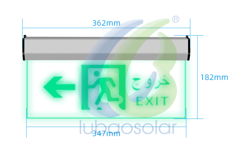 LB-ID03 Glass emergency exit sign