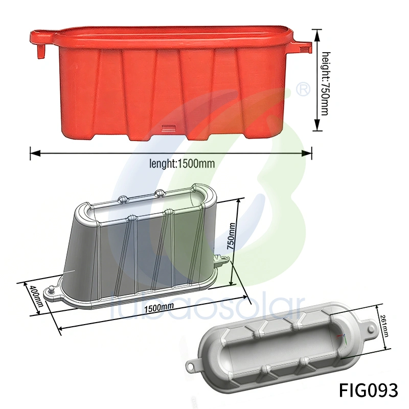 FIG091, FIG092, FIG093 HDPE plastic barrier water divider road separator traffic lane divider