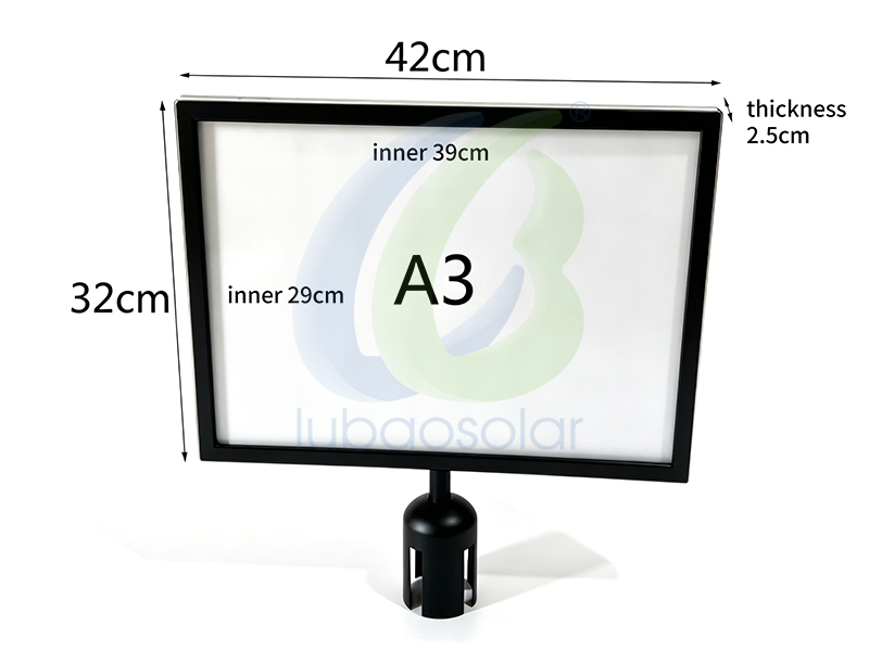 LB-BB06 Crowd control stanchion sign holder