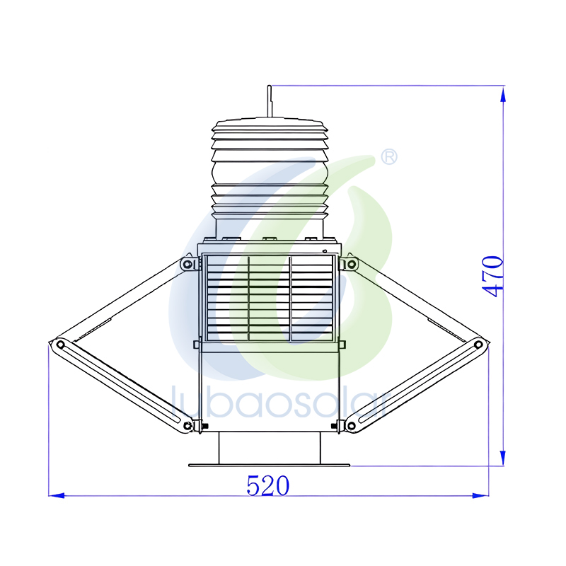 LB-AOB-09-4S Solar marine light LED navigation lights buoy light solar marine lanterns