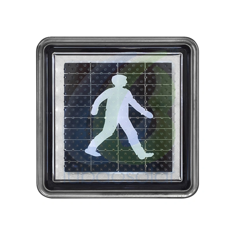Embedded solar traffic light