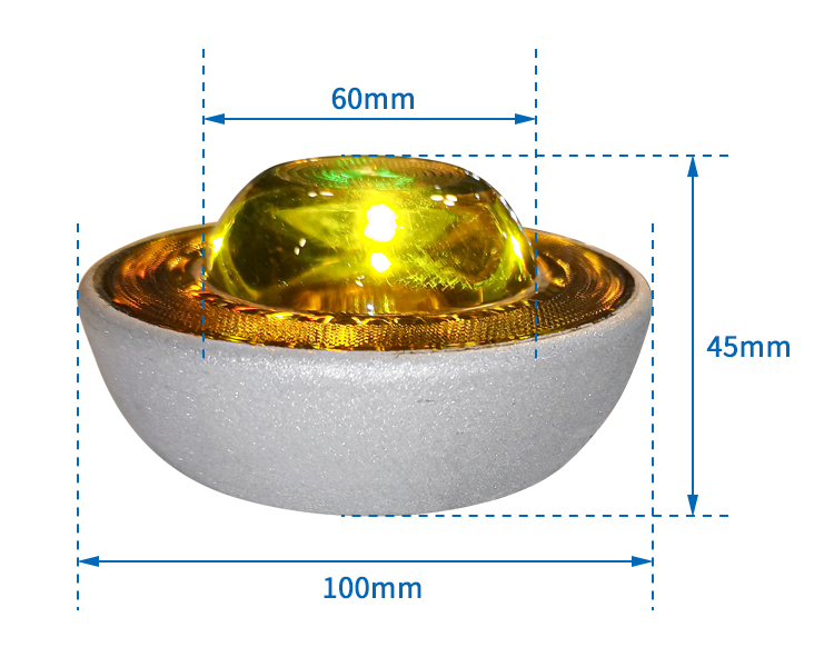 Tempered glass road stud