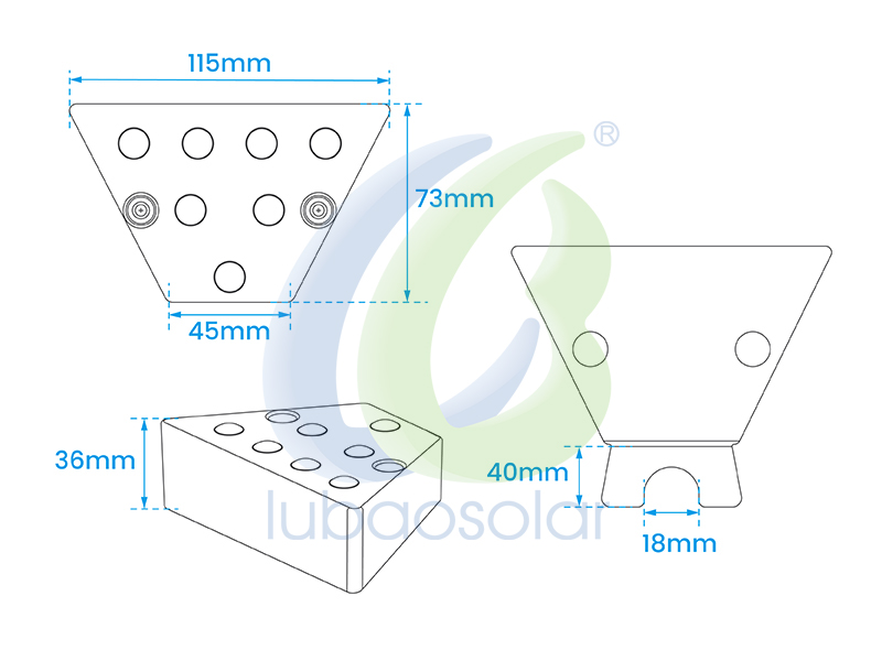 LB-TD50 Solar LED guardrail reflector guardrail delineator
