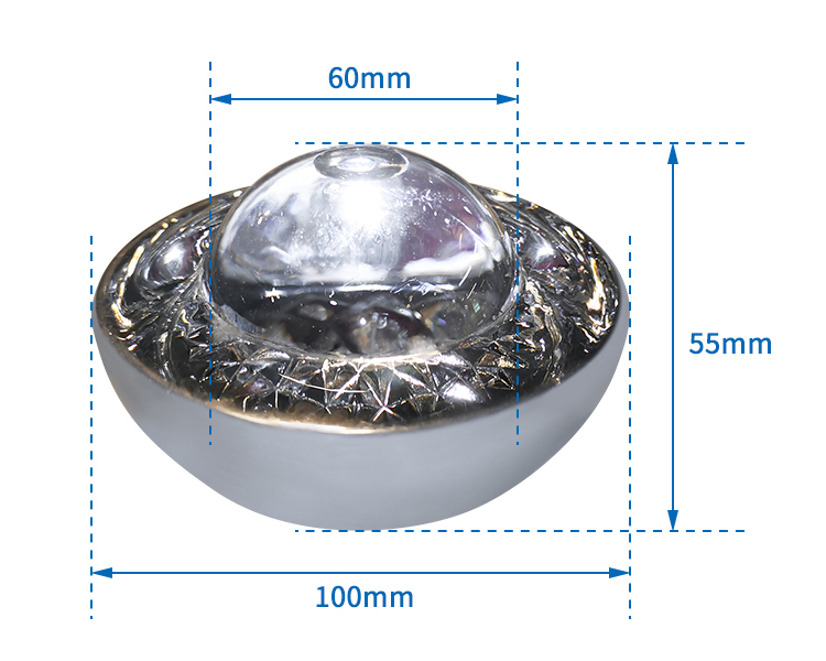 Tempered glass road stud