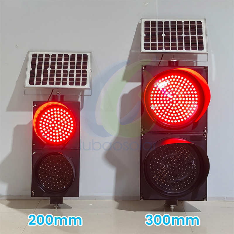 LB-L2 Solar double lamp yellow flashing traffic light blink yellow light flashing yellow light