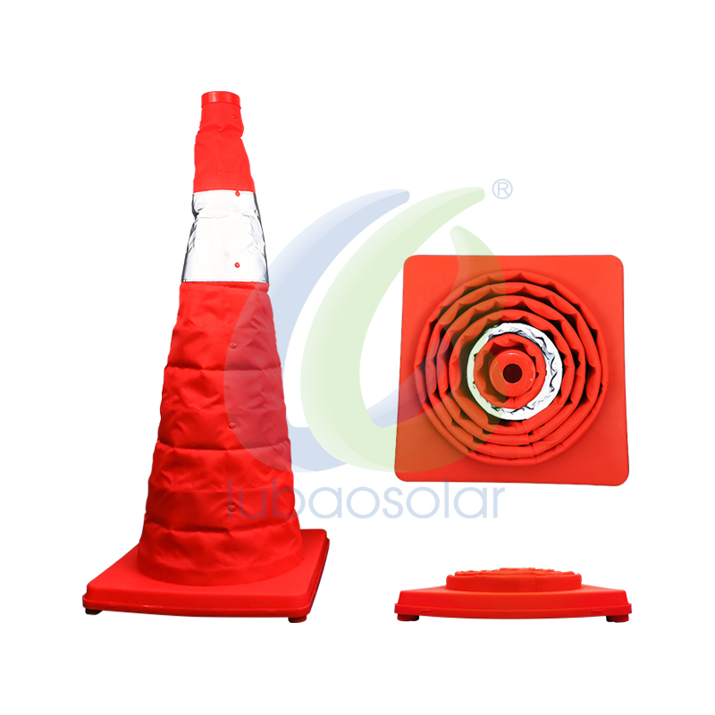 Collapsible traffic cone foldable safety cone