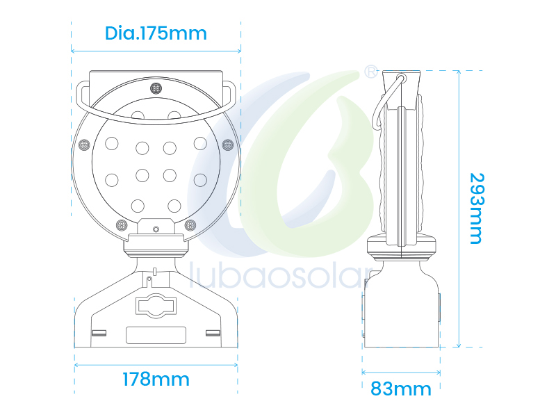 LB-6006SP 12 LED/24 LED solar barricade lights solar warning light