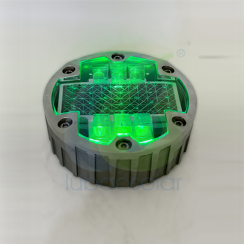 LS-09D-02 Dia.123mm Aluminum embedded solar road stud