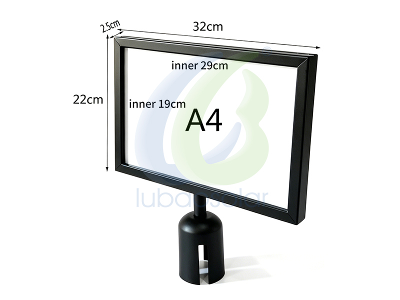 LB-BB06 Crowd control stanchion sign holder