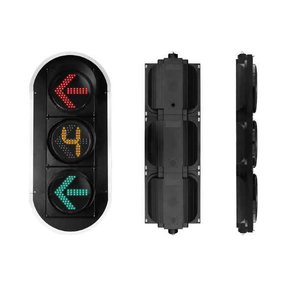 flashing red arrow traffic light