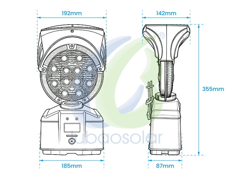 LB-6006W solar warning light barricade light