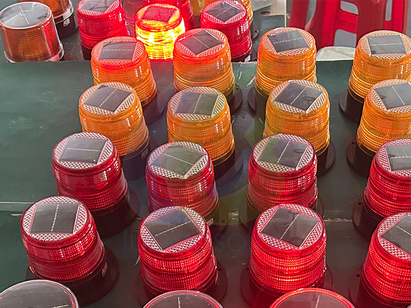 LB-6180 Solar magnetic strobe beacon lights