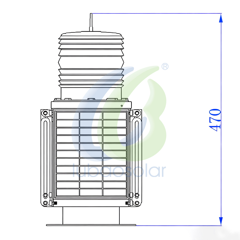 LB-AOB-09-4S Solar marine light LED navigation lights buoy light solar marine lanterns