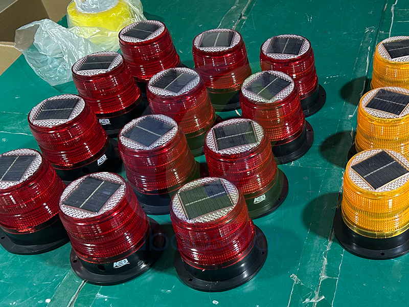 LB-6180 Solar magnetic strobe beacon lights