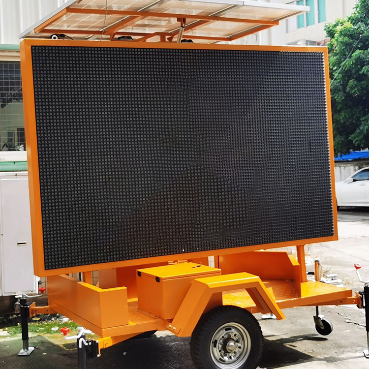 LB-C5-IntegerB Solar mobile variable message sign screen trailer