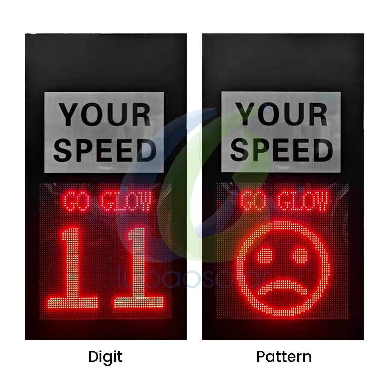 11060 Radar speed sign digital speed limit sign with customizable patterns