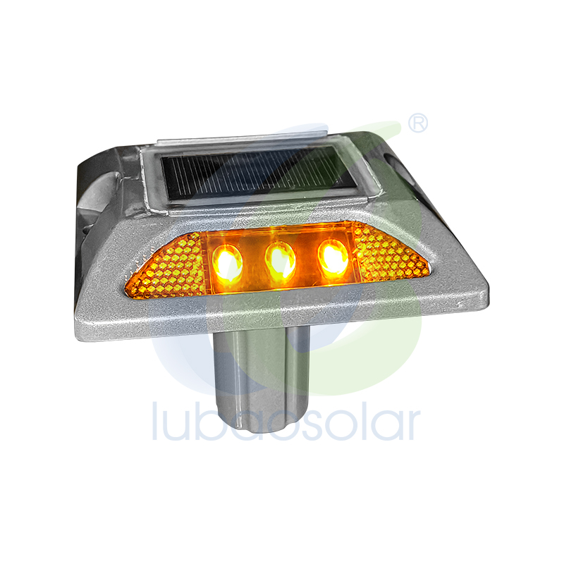 LS-06A Aluminum solar road stud light with spike