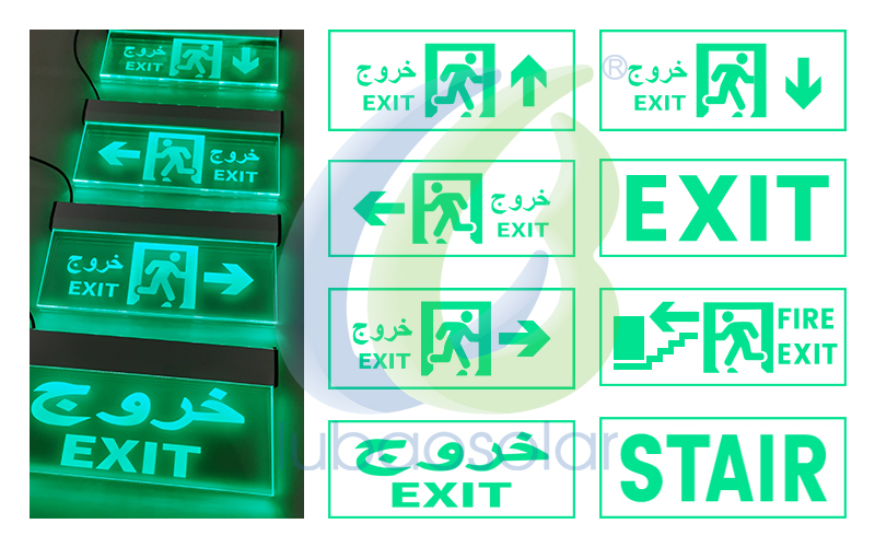 LB-ID03 Glass emergency exit sign