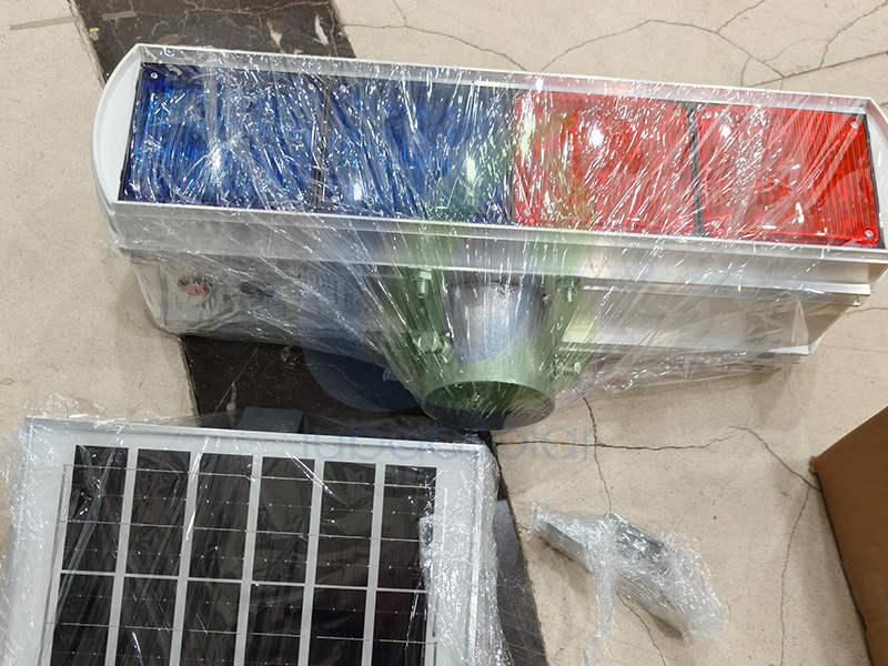 LB-L19 Standard model/Deluxe model Red and blue solar led strobe lights