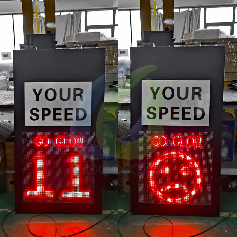 11060 Radar speed sign digital speed limit sign with customizable patterns