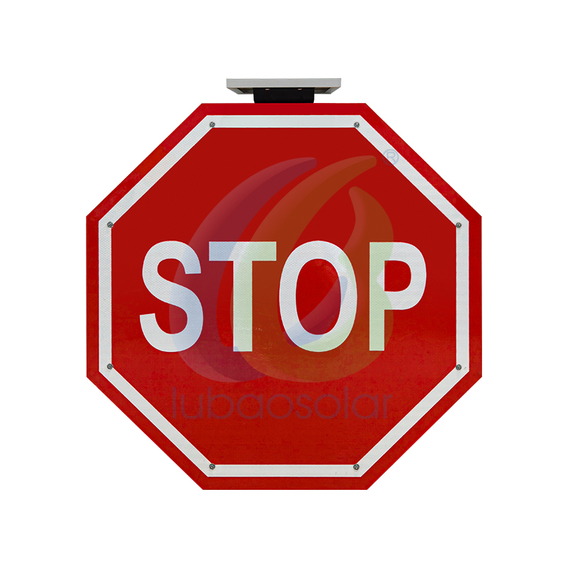 LB-TTS01 LED sign STOP sign solar traffic signs reflective sign