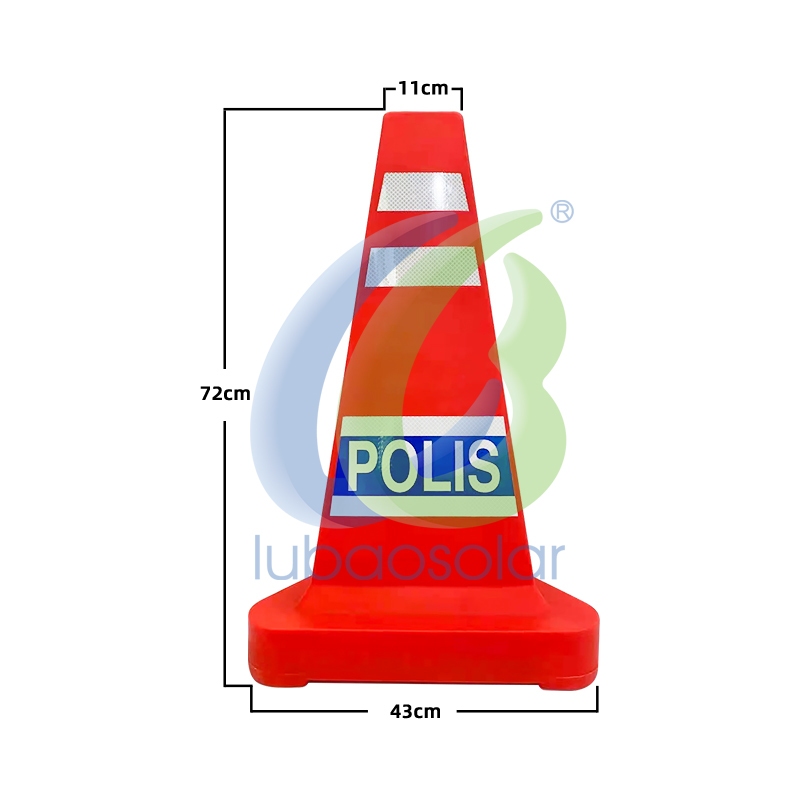 LB-TPC02 Police sign orange traffic cone