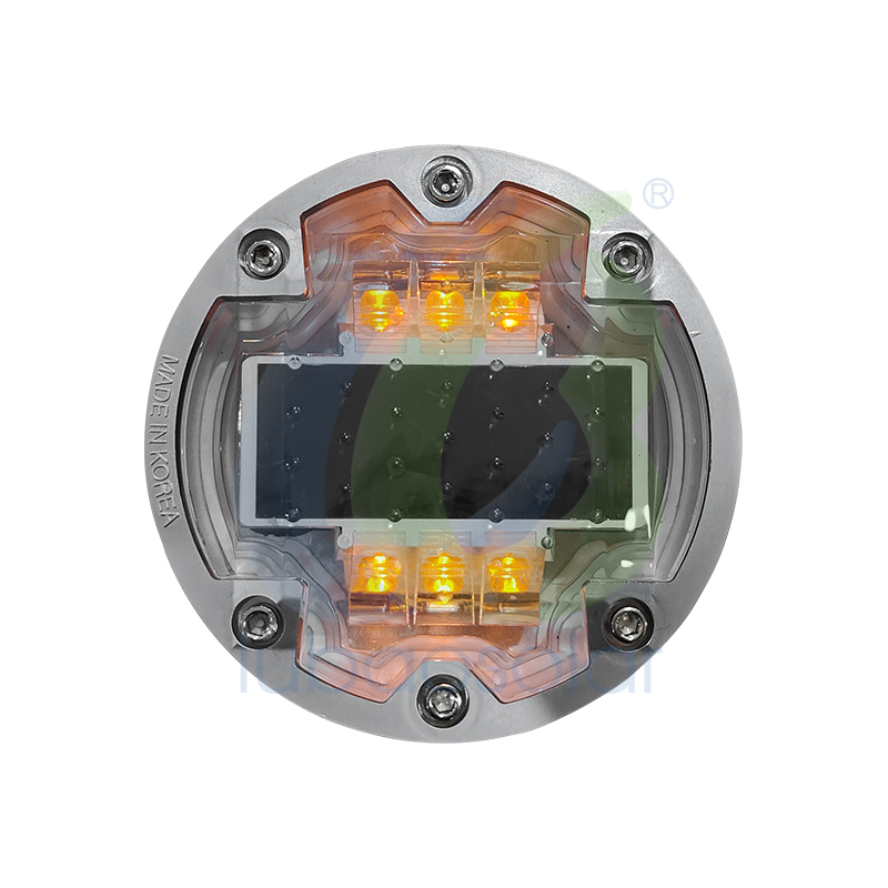 LS-09D-01 Dia.143mm/150mm Aluminum embedded solar road stud