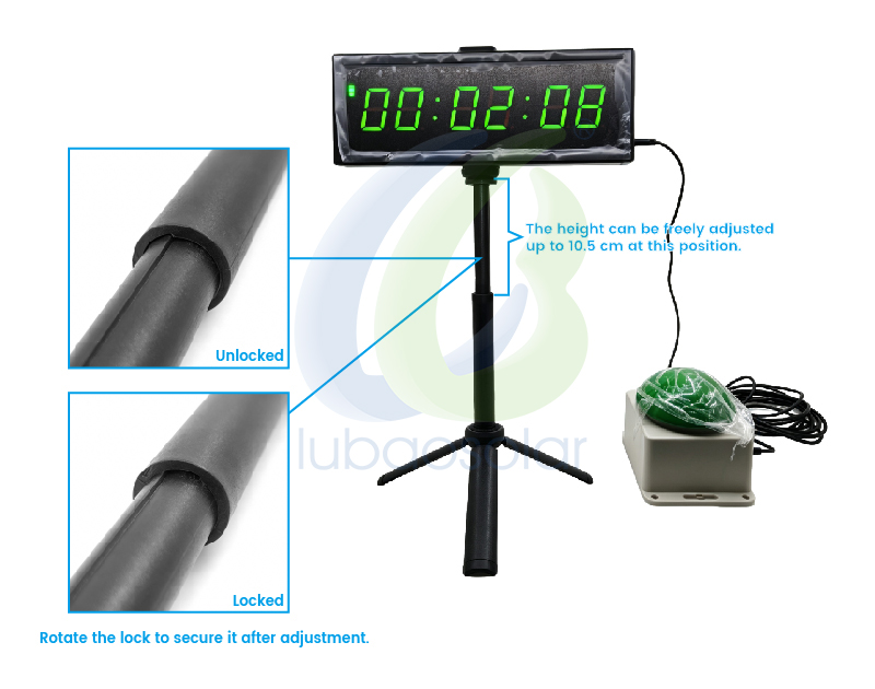 Portable countdown timer clock count up timer with start/stop button