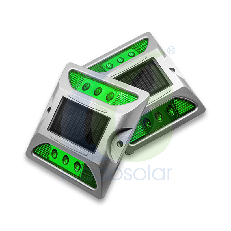 LS-02 Aluminum raised solar driveway markers