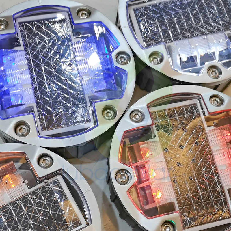 LS-09D-02 Dia.123mm Aluminum embedded solar road stud