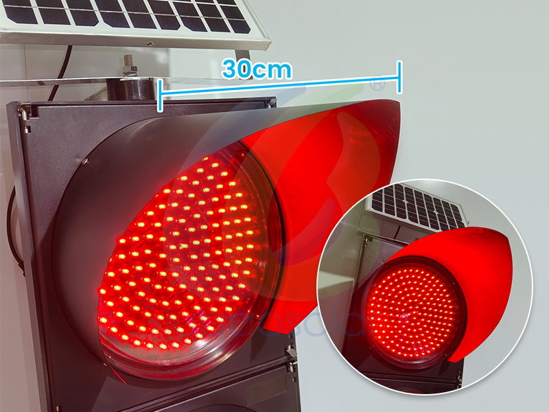 LB-L2 Solar double lamp yellow flashing traffic light blink yellow light flashing yellow light