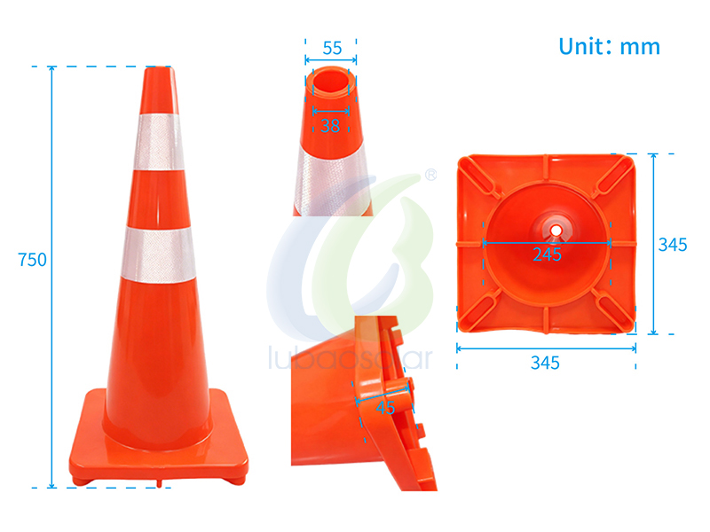 PVC Reflective traffic cone safety cones road cone
