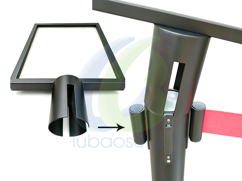 LB-BB06 Crowd control stanchion sign holder