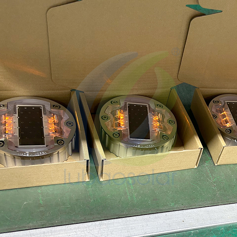 LS-09D-01 Dia.143mm/150mm Aluminum embedded solar road stud
