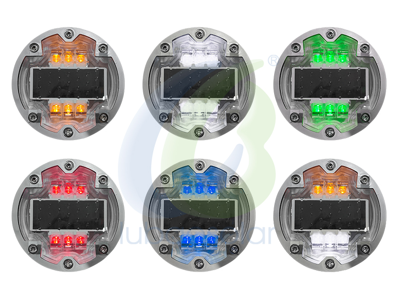 LS-09D-01 Dia.143mm/150mm Aluminum embedded solar road stud