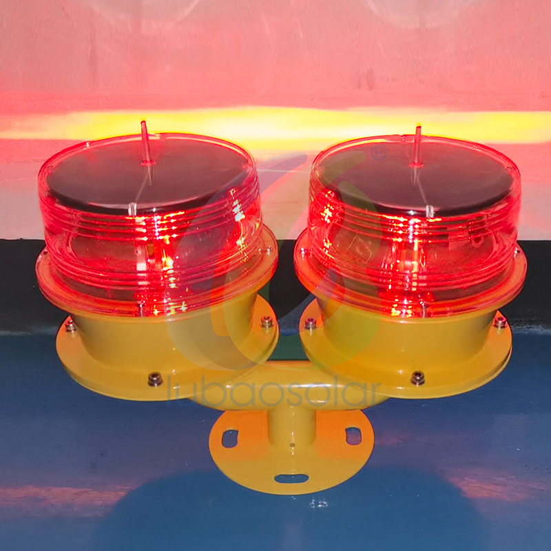 LB-LS-LD2 Low-intensity solar aviation light double obstruction light