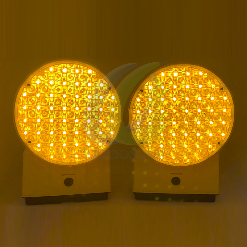 LB-26500-L Barricade light yellow flashing traffic light temporary traffic light
