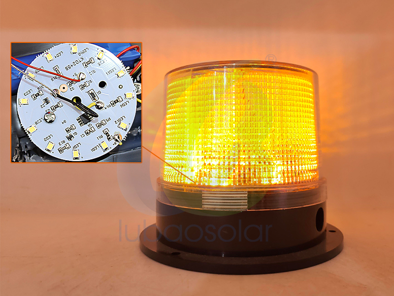 LB-6280 Solar magnetic beacon lights roof light magnetic flashing light